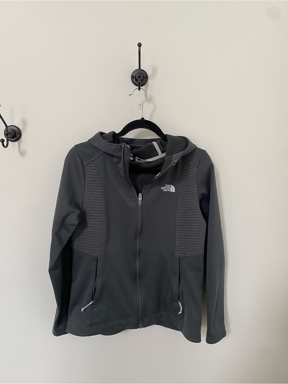The North Face Petra Performance Charcoal Grey Hooded Jacket Womens Medium
